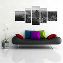 Ver imagem 2 de Quadro Decorativo Cidade Rio De Janeiro Salas Interiores Mosaico 5 Peças Com Moldura