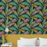 Papel de Parede 12M Folha de bananeira tropical Claro Realista Efeito Selva Amazônica Vinílico - 1