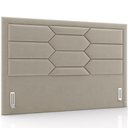 Ver imagem 1 de Cabeceira Cama Box Casal 140cm Estofada Nora P05 Veludo Bege