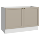 Ver imagem 1 de Balcão Gabinete de Pia 120 cm (sem Tampo) Branco/Crema Vik Madesa