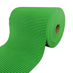 Tapete Emborrachado Antiderrapante 15m X 45cm Rolo Verde - 1