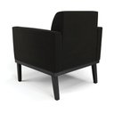Ver imagem 5 de Kit 2 Poltronas Base de Madeira Fixa Preto Marisa Suede Preto - D’Rossi