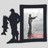 Porta-retrato Quadro Para Decorar Hobby Pescador Presente Para Quem Ama Pescar Preto - 2