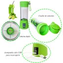 Ver imagem 2 de Mini Liquidificador Portátil Elétrico 380 Ml Academia Shakes Sucos Vitamina Pequeno Resistente - Ver
