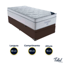Ver imagem 3 de Cama Box Baú Solteiro Marrom e Colchão Freedom Molas Ensacadas Ortobom
