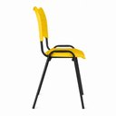 Ver imagem 3 de Cadeira Fixa 04 Pés Plástica (Polipropileno) - Cor Amarelo - Mrplast - Pmd - 31233