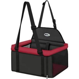 Cadeirinha Assento para Transporte de Cães e Gatos até 10kg - Tubline - Preto e Vermelho - 1