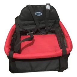 Cadeirinha Assento para Transporte de Cães e Gatos até 10kg - Tubline - Preto e Vermelho - 4