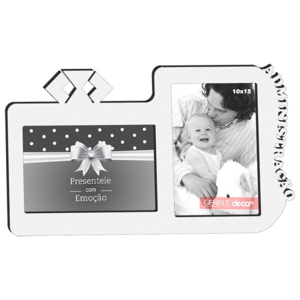Porta-Retrato Quadro Para Decorar Formatura Administração Presente Criativo Branco - 1