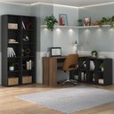 Ver imagem 2 de Conjunto Home: Estante Nero e Escrivaninha Plus - Artany