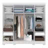 Guarda Roupa Casal Liz 8 Portas 2 Gavetas Branco - M.a Branco - 4
