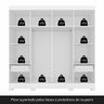 Guarda Roupa Casal Liz 8 Portas 2 Gavetas Branco - M.a Branco - 8