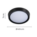 Ver imagem 4 de Plafon Nordecor Meny 2346 Led 29W 40cm Bivolt Preto