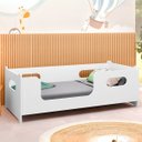 Ver imagem 1 de Cama Branca Unissex Master Solteiro em Mdf com Colchão D20