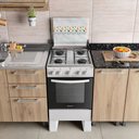 Ver imagem 7 de Fogão 4 Bocas Preto com Mesa Inox Atlas Milão