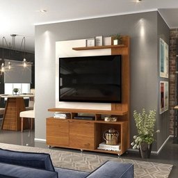 HOME THEATER LUGO PARA TV ATE 55 POLEGADAS DJ MOVEIS RUSTICO TERRARA OFF WHITE - 1