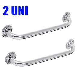 Alça de Apoio Banheiro Inox Cadeirante Barra Idoso Deficiente Acessibilidade Kit 2 unidades - 4