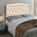 Ver imagem 2 de Cabeceira Greta para Cama Box Queen 160 Cm Suede Bege - D’Rossi
