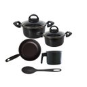 Ver imagem 1 de Jogo de Panelas Antiaderente 5 Pçs Teflon Cor Preto