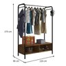 Guarda-Roupa Closet Modulado Milão Artefamol Sf Preto - 2