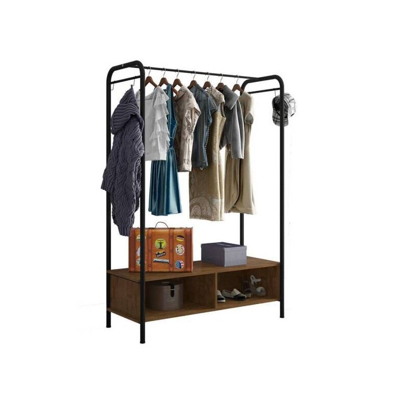 Guarda-Roupa Closet Modulado Milão Artefamol Sf Preto