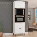 Ver imagem 7 de Cozinha Completa Modulada 6 Peças 100% MDF Iluminata Branco/Ébano