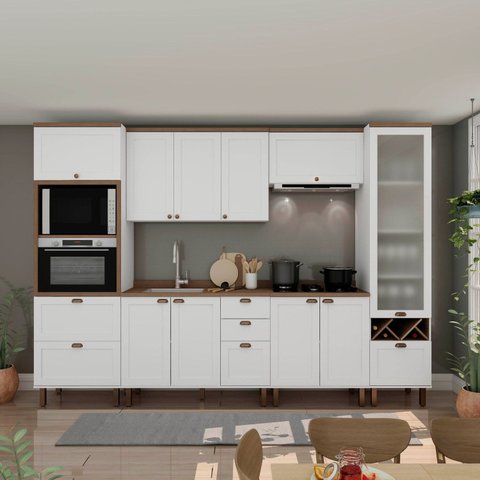 Cozinha Completa 6 Peças 100% Mdf Iluminata