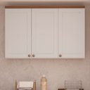 Ver mais imagens de Cozinha Completa Modulada 6 Peças 100% MDF Iluminata Branco/Ébano