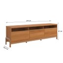 Ver imagem 3 de Rack Elegance 2.1 para Tv até 75 Polegadas 1 Porta 2 Gavetas Jequitibá - Lukaliam