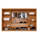 Ver imagem 3 de Guarda-roupa Casal Taurus 8 Portas 4 Gavetas Cinamomo/off White - Pnr Móveis