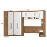 Quarto Modulado Casal Modena Composição 6 Amêndola/Branco - Demóbile - 4