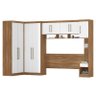Quarto Modulado Casal Modena Composição 6 Amêndola/Branco - Demóbile - 1