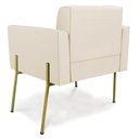 Ver imagem 4 de Poltrona Pé de Ferro Dourado para Sala Elisa Corino D03 - D’Rossi