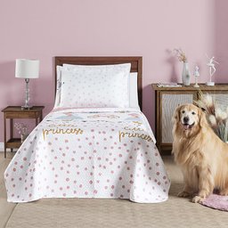 Conjunto de Lencol Solteiro Mundo Kids 200 Fios Dupla Face:princesa - 4