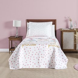 Conjunto de Lencol Solteiro Mundo Kids 200 Fios Dupla Face:princesa - 2