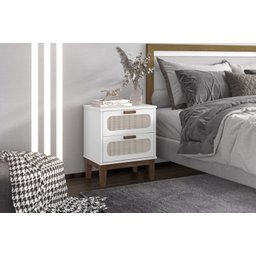 Mesa para Quarto Indiana Criado Santorini Branco 45cm - 3