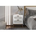 Ver imagem 1 de Mesa para Quarto Indiana Criado Santorini Branco 45cm