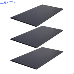 Kit 3 Prateleira Preta 80X45 Tampo Tabua Mdf  Organizadora Decoração Cozinha Quarto Banheiro Sala - 2