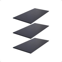 Kit 3 Prateleira Preta 80X45 Tampo Tabua Mdf  Organizadora Decoração Cozinha Quarto Banheiro Sala - 1