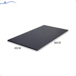 Kit 3 Prateleira Preta 80X45 Tampo Tabua Mdf  Organizadora Decoração Cozinha Quarto Banheiro Sala - 3