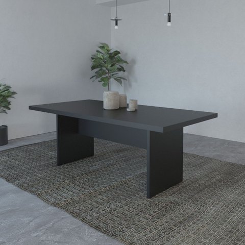 Mesa de Jantar Retangular Minimalista 6 Lugares 200cm Tecnomobili