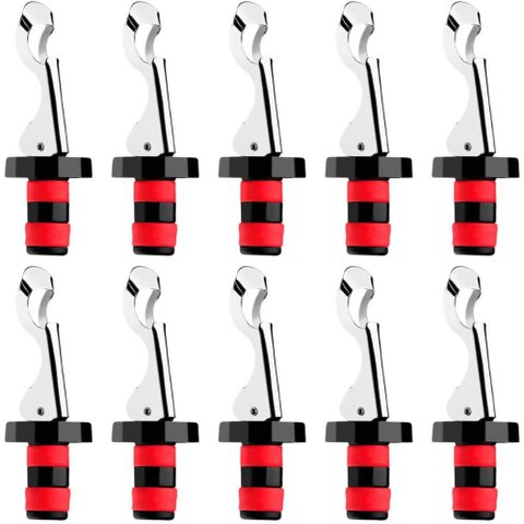 Kit 10 Tampas para Garrafa Acessórios para Vinho Abridor de Garrafa Conservar Proteger Brinox