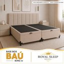 Ver imagem 6 de Cama Box com Baú King Bipartido Tecido Sintético Bege Royal Sleep