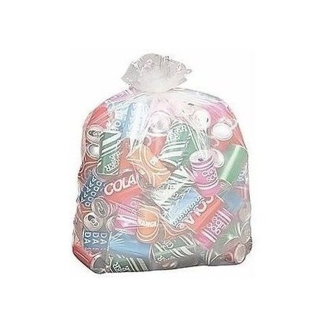 Saco Para Lixo De 100L Transparente 75X95X0,10 200 2 Pacotes
