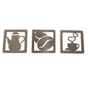 Ver imagem 1 de Trio Placas Cantinho do Café Mógno