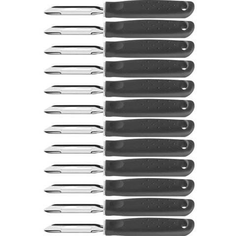 12 Descascadores Manuais Tramontina Aço Inox Restaurante Utilitá Batata Fruta Legumes
