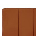 Ver imagem 7 de Cabeceira Estofada Cama Box Casal 140 cm Carla Premium - Veludo Terra Cota