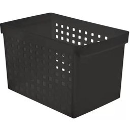 Kit 3 Caixas Plásticas para Arquivos Pastas Suspensas com Furação 42x27cm Office Line Ordene - 3