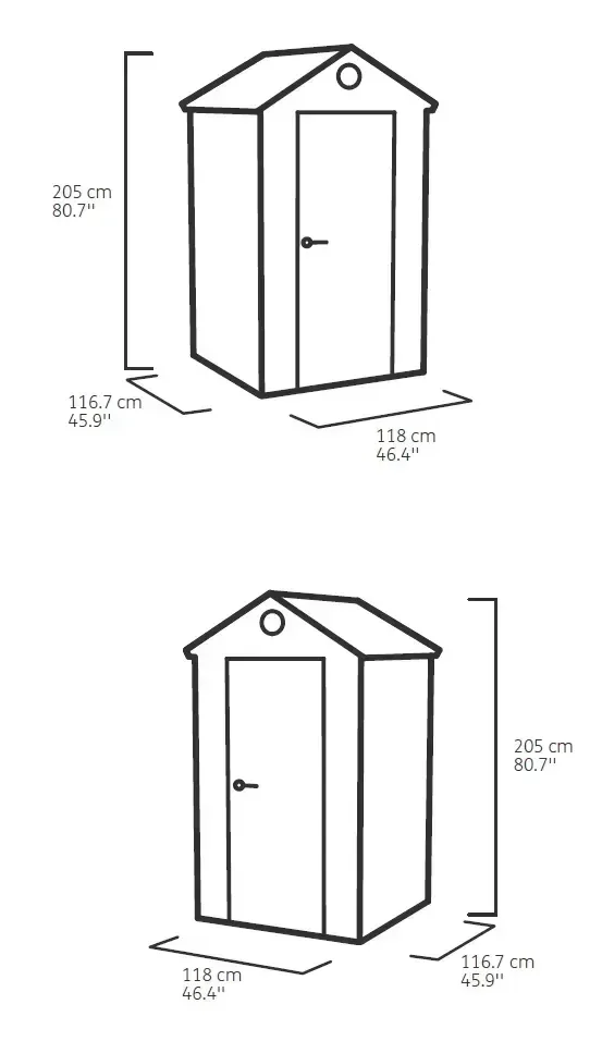 Ver imagem 6 de Casa de Jardim Darwin 4x4 Keter Depósito Externo Durável e Moderno