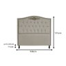 Cabeceira Imperio 100 cm Suede Branco - 2